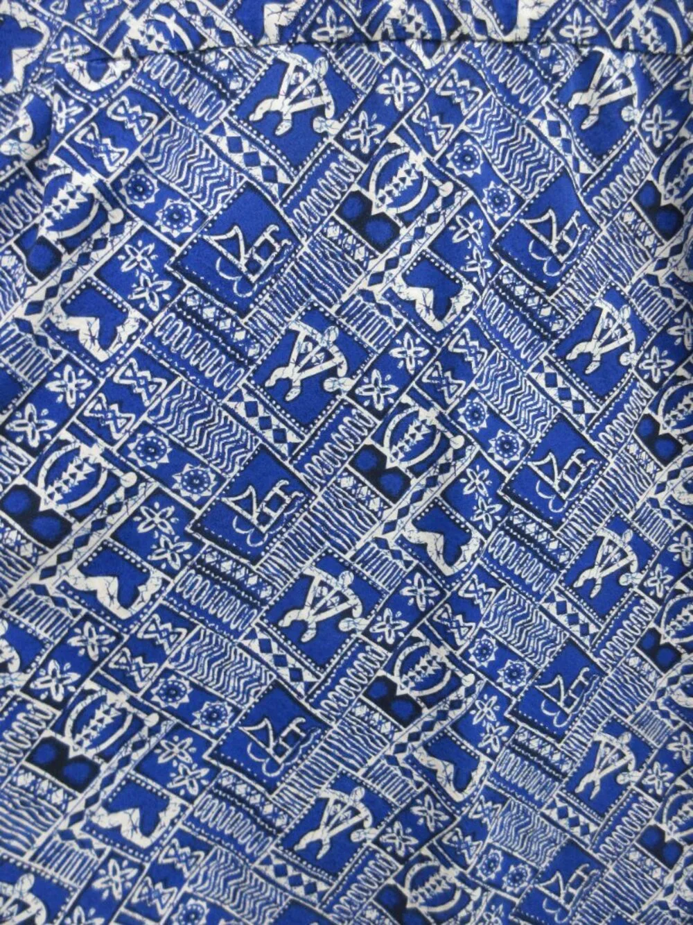 STEVE & BARRY'S CLASSIC HAWAIIAN SHIRT BLUE WHITE TURTLES SHORT SLEEVE MENS XL